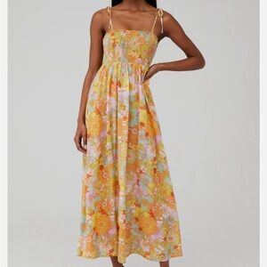 Show Me Your MuMu Groovy Blooms Floral Smocked Sundress - Small